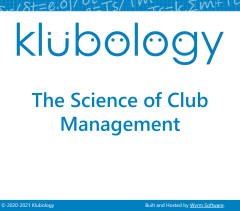 Screen shot of the Klubology website